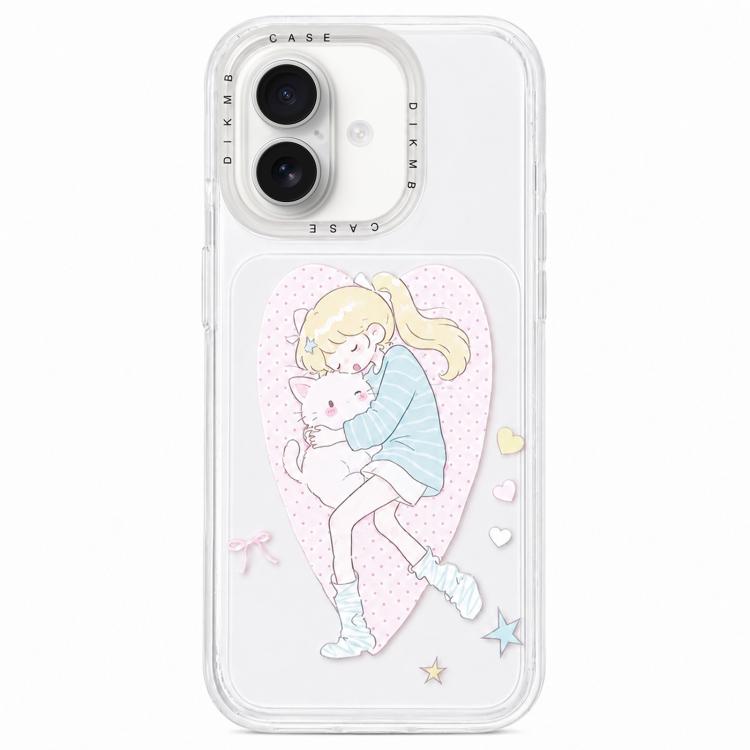 Custodia per telefono in acrilico con adesivo effetto cartone animato satinato "Skin Feel", For iPhone 17 Pro Max, For iPhone 17 Pro, For iPhone 17