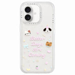 Custodia per telefono in acrilico con adesivo effetto cartone animato satinato "Skin Feel", For iPhone 17 Pro Max, For iPhone 17 Pro, For iPhone 17