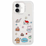 Custodia per telefono in acrilico con adesivo effetto cartone animato satinato "Skin Feel", For iPhone 17 Pro Max, For iPhone 17 Pro, For iPhone 17