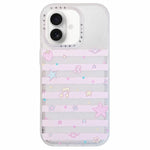 Custodia per telefono in acrilico con adesivo effetto cartone animato satinato "Skin Feel", For iPhone 17 Pro Max, For iPhone 17 Pro, For iPhone 17