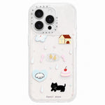 Custodia per telefono in acrilico con adesivo effetto cartone animato satinato "Skin Feel", For iPhone 16 Pro Max, For iPhone 16 Pro, For iPhone 16