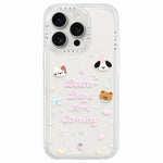 Custodia per telefono in acrilico con adesivo effetto cartone animato satinato "Skin Feel", For iPhone 16 Pro Max, For iPhone 16 Pro, For iPhone 16
