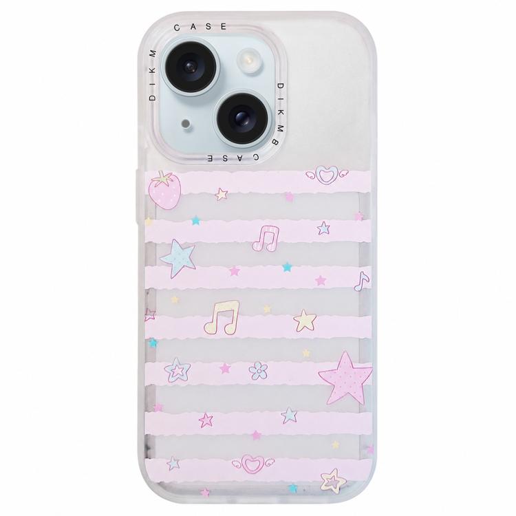 Custodia per telefono in acrilico con adesivo effetto cartone animato satinato "Skin Feel", For iPhone 15 Pro Max, For iPhone 15 Pro, For iPhone 15