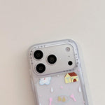 Custodia per telefono in acrilico con adesivo effetto cartone animato satinato "Skin Feel", For iPhone 17 Pro Max, For iPhone 17 Pro, For iPhone 17