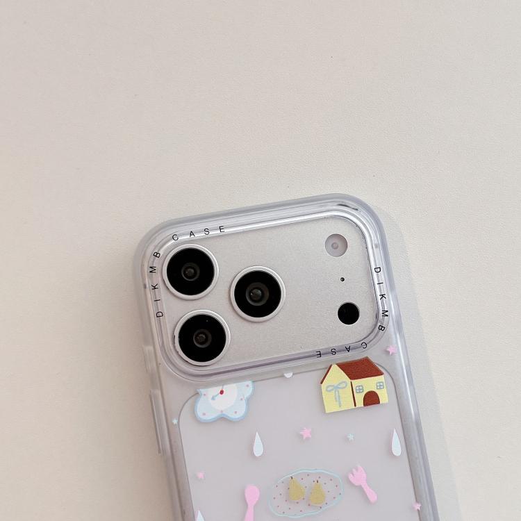 Custodia per telefono in acrilico con adesivo effetto cartone animato satinato "Skin Feel", For iPhone 16 Pro Max, For iPhone 16 Pro, For iPhone 16