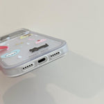 Custodia per telefono in acrilico con adesivo effetto cartone animato satinato "Skin Feel", For iPhone 16 Pro Max, For iPhone 16 Pro, For iPhone 16