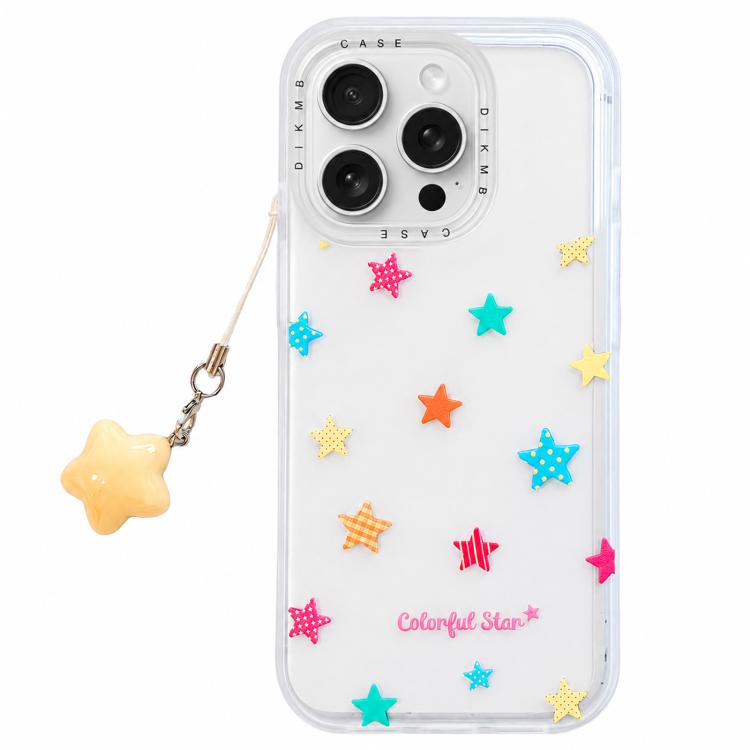 Custodia per telefono in acrilico con ciondolo e adesivo effetto cartone animato satinato Skin Feel., For iPhone 17 Pro Max, For iPhone 17 Pro, For iPhone 17, For iPhone 16 Pro Max, For iPhone 16 Pro, For iPhone 16