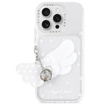 Custodia per telefono in acrilico con ciondolo e adesivo effetto cartone animato satinato Skin Feel., For iPhone 17 Pro Max, For iPhone 17 Pro, For iPhone 17, For iPhone 16 Pro Max, For iPhone 16 Pro, For iPhone 16