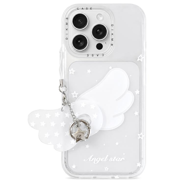 Custodia per telefono in acrilico con ciondolo e adesivo effetto cartone animato satinato Skin Feel., For iPhone 17 Pro Max, For iPhone 17 Pro, For iPhone 17, For iPhone 16 Pro Max, For iPhone 16 Pro, For iPhone 16