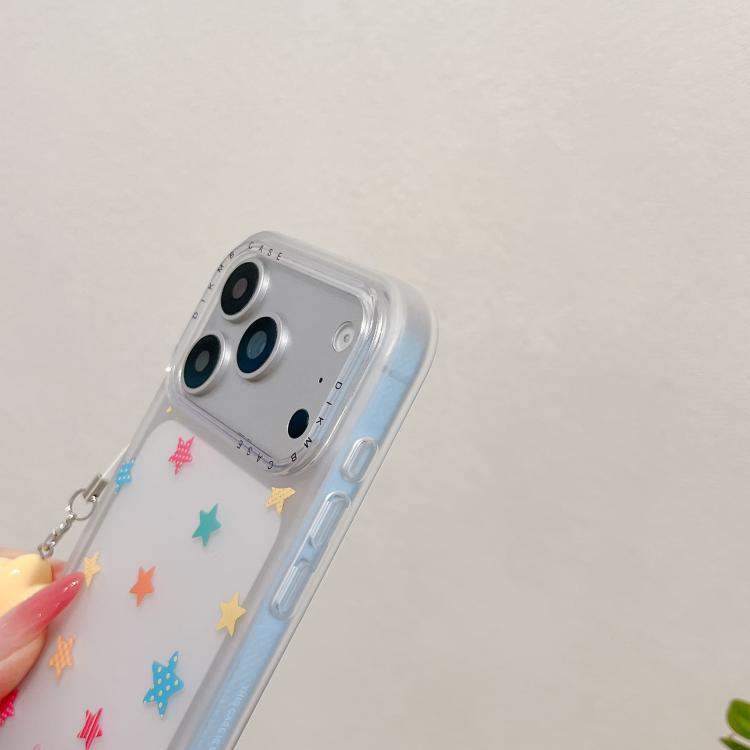 Custodia per telefono in acrilico con ciondolo e adesivo effetto cartone animato satinato Skin Feel., For iPhone 17 Pro Max, For iPhone 17 Pro, For iPhone 17, For iPhone 16 Pro Max, For iPhone 16 Pro, For iPhone 16