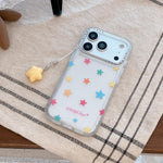 Custodia per telefono in acrilico con ciondolo e adesivo effetto cartone animato satinato Skin Feel., For iPhone 17 Pro Max, For iPhone 17 Pro, For iPhone 17, For iPhone 16 Pro Max, For iPhone 16 Pro, For iPhone 16
