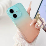 Custodia per telefono in TPU satinato sfumato con copertura completa, For iPhone 16 Plus, For iPhone 16, For iPhone 15 Pro Max, For iPhone 15 Pro, For iPhone 15 Plus, For iPhone 15