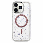 Custodia per telefono con anello magnetico in fibra di carbonio con strass e motivo a stella., For iPhone 12 Pro Max, For iPhone 12 Pro, For iPhone 11 Pro Max, For iPhone 11