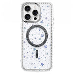 Custodia per telefono con anello magnetico in fibra di carbonio con strass e motivo a stella., For iPhone 12 Pro Max, For iPhone 12 Pro, For iPhone 11 Pro Max, For iPhone 11