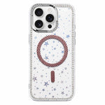 Custodia per telefono con anello magnetico in fibra di carbonio con strass e motivo a stella., For iPhone 13 Pro Max, For iPhone 13 Pro, For iPhone 13, For iPhone 12