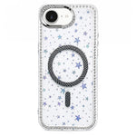 Custodia per telefono con anello magnetico in fibra di carbonio con strass e motivo a stella., For iPhone 17e / 16e, For iPhone 17 Pro Max, For iPhone 17 Pro, For iPhone 17