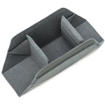 Borsa antiurto per fotocamera DSLR in poliestere con inserto organizer rinforzato.