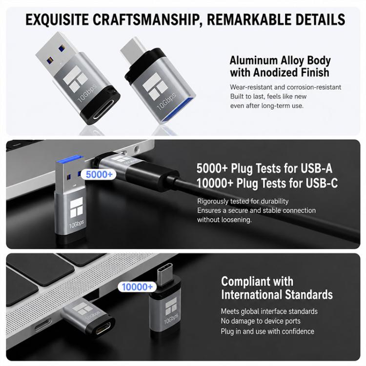 Adattatore serie THERMALIGHT DCA02, USB-A to Type-C Adapter, Type-C to USB-A Adapter