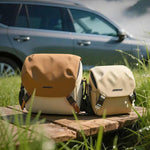 Borsa a tracolla per fotocamera DSLR con colori a contrasto, 20 x 18 x 10cm S, 26 x 24 x 11cm L