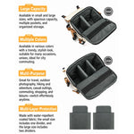 Borsa a tracolla per fotocamera DSLR con colori a contrasto, 20 x 18 x 10cm S, 26 x 24 x 11cm L
