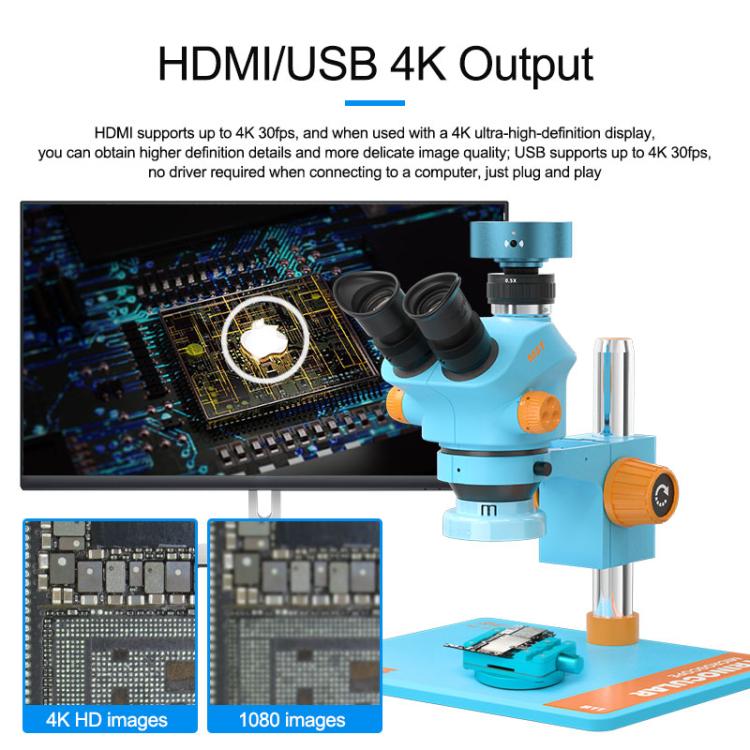 Telecamera per microscopio SUNSHINE M-19 con controllo touch e risoluzione Ultra HD 4K, SUNSHINE M-19