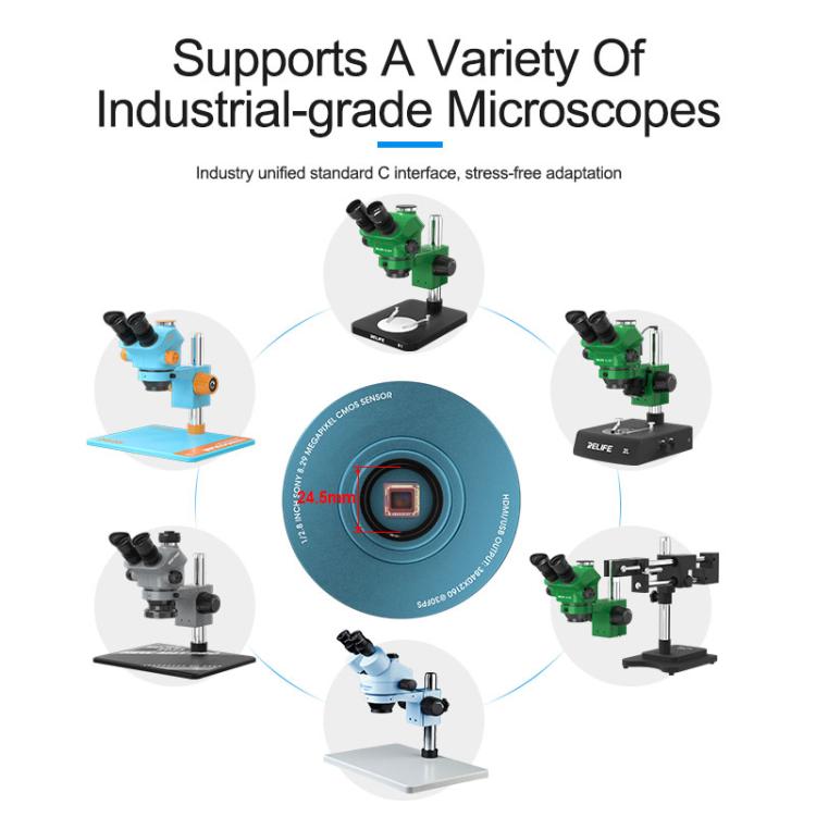 Telecamera per microscopio SUNSHINE M-19 con controllo touch e risoluzione Ultra HD 4K, SUNSHINE M-19