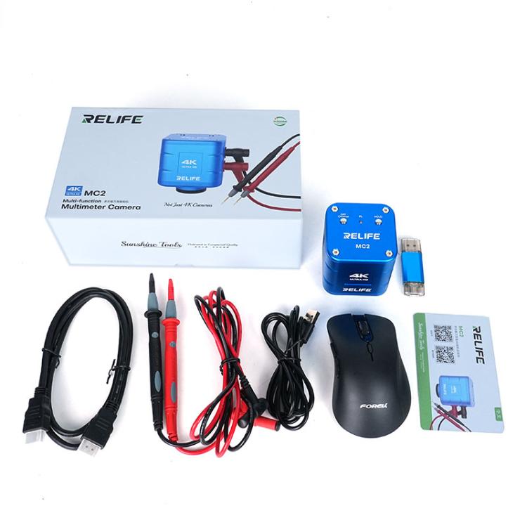 RELIFE MC2 Multimetro multifunzione 4K con display sincrono a doppio schermo e fotocamera., RELIFE MC2