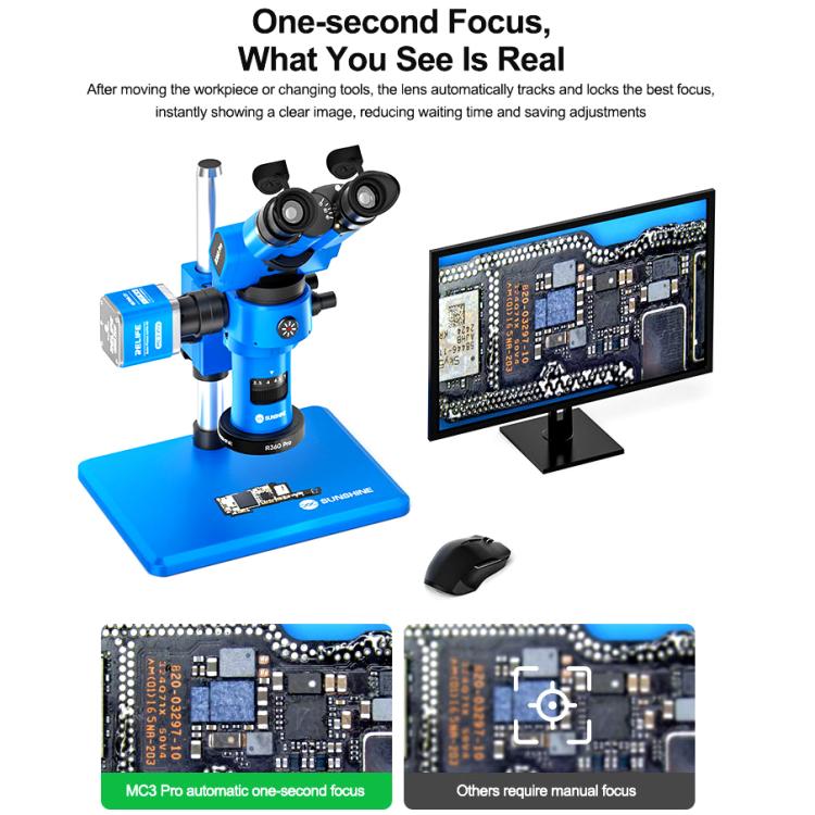 RELIFE MC3 Pro Telecamera digitale per microscopio con autofocus e USB, risoluzione 1080P HD., RELIFE MC3 Pro