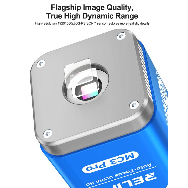 RELIFE MC3 Pro Telecamera digitale per microscopio con autofocus e USB, risoluzione 1080P HD., RELIFE MC3 Pro