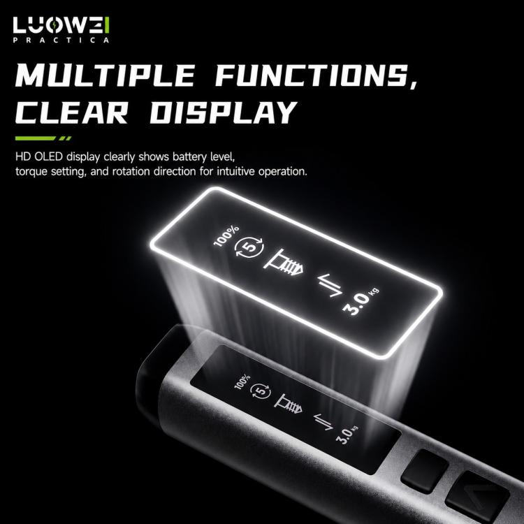 Set di cacciaviti elettrici a coppia regolabile LUOWEI, S1, S1 Pro