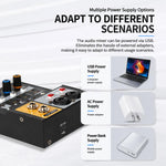 F-2A Mixer professionale multifunzione a 2 vie per registrazione e streaming live con scheda audio USB, F-2A