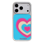 Custodia per telefono con cornice in argento galvanizzato e glitter in rilievo., For iPhone 17 Pro