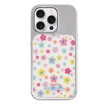 Custodia per telefono con cornice in argento galvanizzato e glitter in rilievo., For iPhone 16 Pro Max
