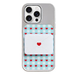 Custodia per telefono con cornice in argento galvanizzato e glitter in rilievo., For iPhone 16 Pro Max