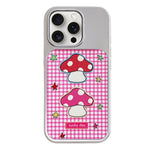 Custodia per telefono con cornice in argento galvanizzato e glitter in rilievo., For iPhone 15 Pro Max