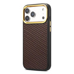 Custodia per telefono Denion A26+1 in similpelle con trama twill intrecciata., For iPhone 17 Pro Max, For iPhone 17 Pro, For iPhone 16 Pro Max, For iPhone 16 Pro, For iPhone 15 Pro Max, For iPhone 15 Pro