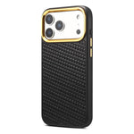 Custodia per telefono Denion A26+1 in similpelle con trama twill intrecciata., For iPhone 17 Pro Max, For iPhone 17 Pro, For iPhone 16 Pro Max, For iPhone 16 Pro, For iPhone 15 Pro Max, For iPhone 15 Pro