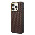 Custodia per telefono Denion A26+1 in similpelle con trama twill intrecciata., For iPhone 17 Pro Max, For iPhone 17 Pro, For iPhone 16 Pro Max, For iPhone 16 Pro, For iPhone 15 Pro Max, For iPhone 15 Pro