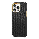 Custodia per telefono Denion A26+1 in similpelle con trama twill intrecciata., For iPhone 17 Pro Max, For iPhone 17 Pro, For iPhone 16 Pro Max, For iPhone 16 Pro, For iPhone 15 Pro Max, For iPhone 15 Pro