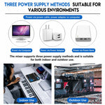 F-5A Mixer professionale multifunzione a 5 vie per registrazione e streaming live con Bluetooth e scheda audio, EU Plug, UK Plug, US Plug