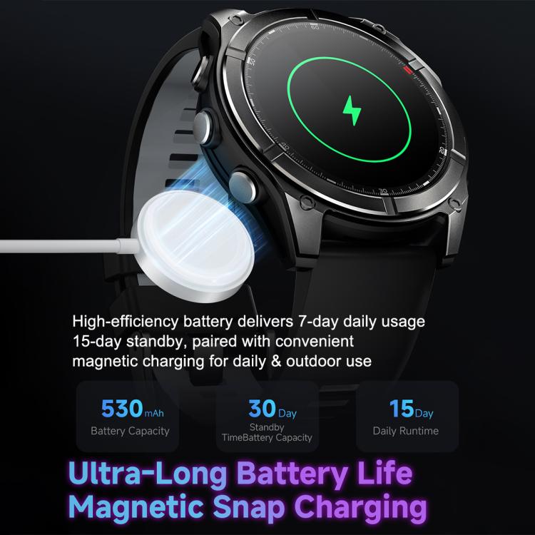 Smartwatch F8 Pro con schermo AMOLED da 1,43 pollici, supporto per il monitoraggio della salute e modalità multi-sport.