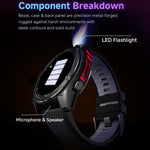 Smartwatch F8 Pro con schermo AMOLED da 1,43 pollici, supporto per il monitoraggio della salute e modalità multi-sport.