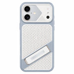 Custodia per telefono in silicone con liquido refrigerante Ice Peak e supporto invisibile., For iPhone 16 Pro Max, For iPhone 16 Pro, For iPhone 16, For iPhone 15 Pro Max