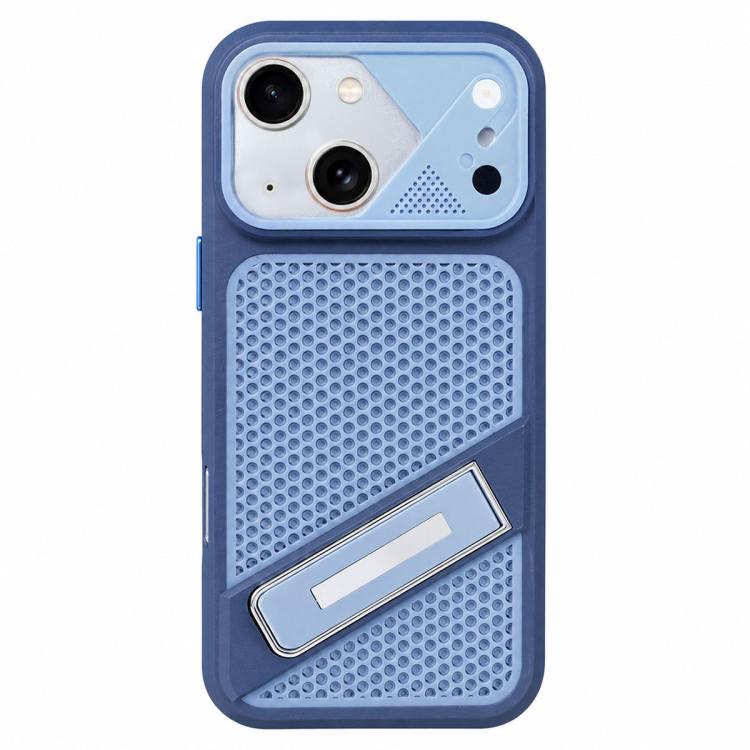 Custodia per telefono in silicone con liquido refrigerante Ice Peak e supporto invisibile., For iPhone 15 Pro, For iPhone 15 Plus, For iPhone 15, For iPhone 14 Plus