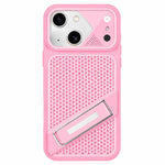 Custodia per telefono in silicone con liquido refrigerante Ice Peak e supporto invisibile., For iPhone 15 Pro, For iPhone 15 Plus, For iPhone 15, For iPhone 14 Plus