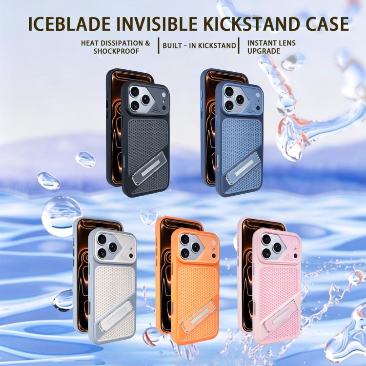Custodia per telefono in silicone con liquido refrigerante Ice Peak e supporto invisibile., For iPhone 12 Pro, For iPhone 11 Pro Max, For iPhone 11, For iPhone 11 Pro
