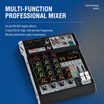 Mixer professionale multifunzione a 6 canali TP-6M con scheda audio Bluetooth., EU Plug, UK Plug, US Plug