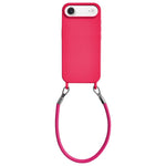 Custodia per telefono in silicone antiurto con passanti integrati per cordino e cordino in pelle., For iPhone Air