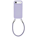 Custodia per telefono in silicone antiurto con passanti integrati per cordino e cordino in pelle., For iPhone Air