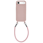 Custodia per telefono in silicone antiurto con passanti integrati per cordino e cordino in pelle., For iPhone Air